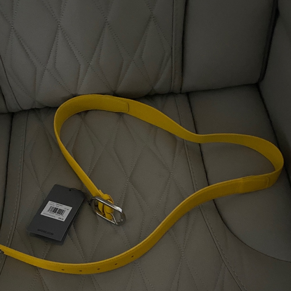 G/FORE Yellow Belt with Silver Accents